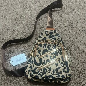 Sling Leopard Backpack